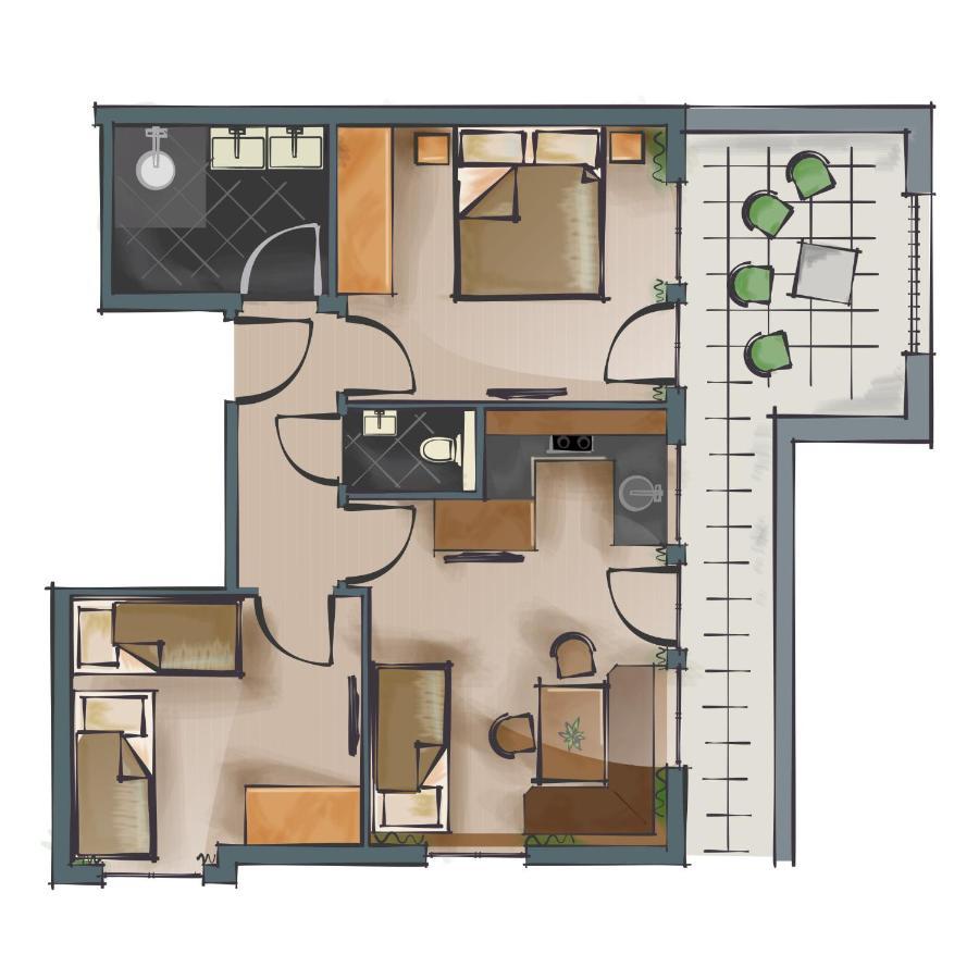Waidmannsruh Appartements แกร์ลอส ภายนอก รูปภาพ